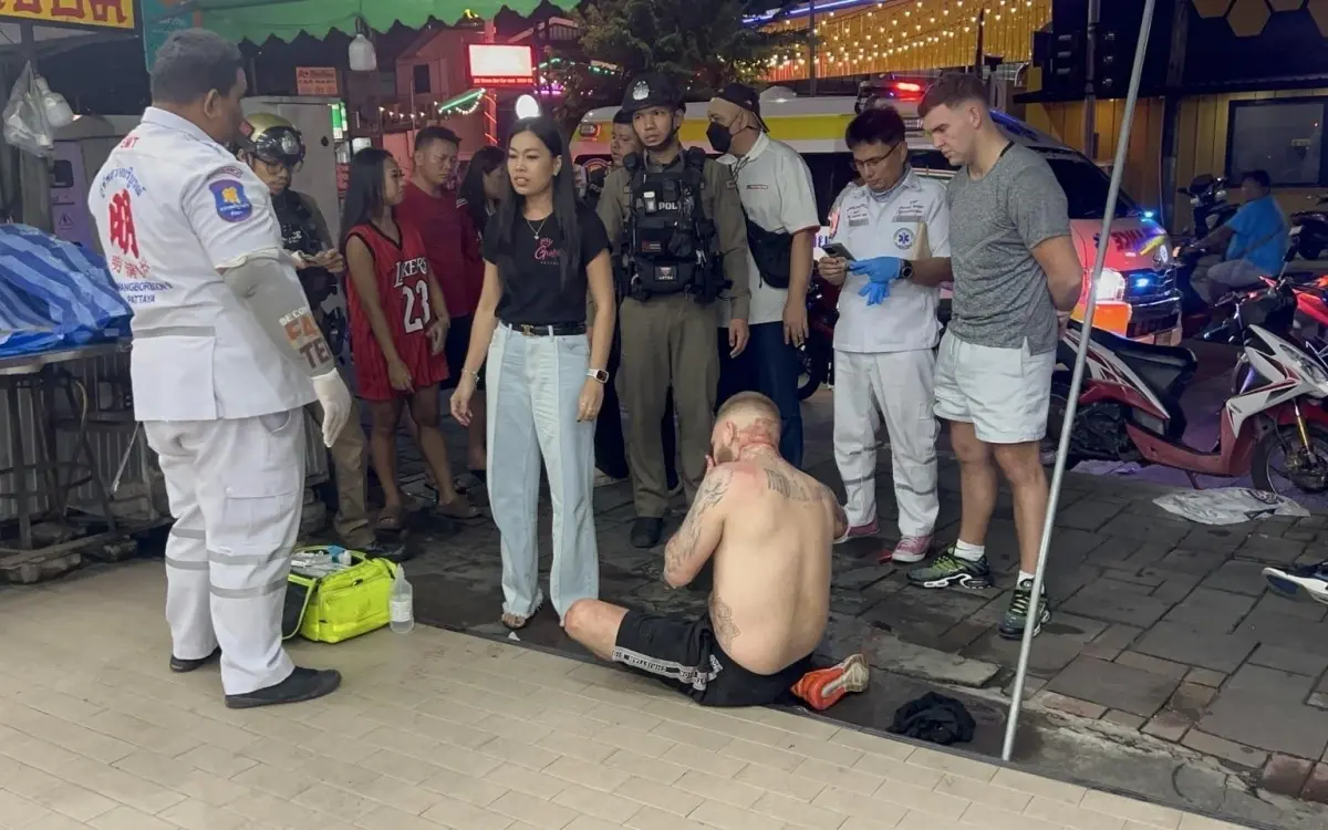 Augenzeugenbericht aus Pattaya: Verletzter Däne ohne Erklärungen nach Vorfall
