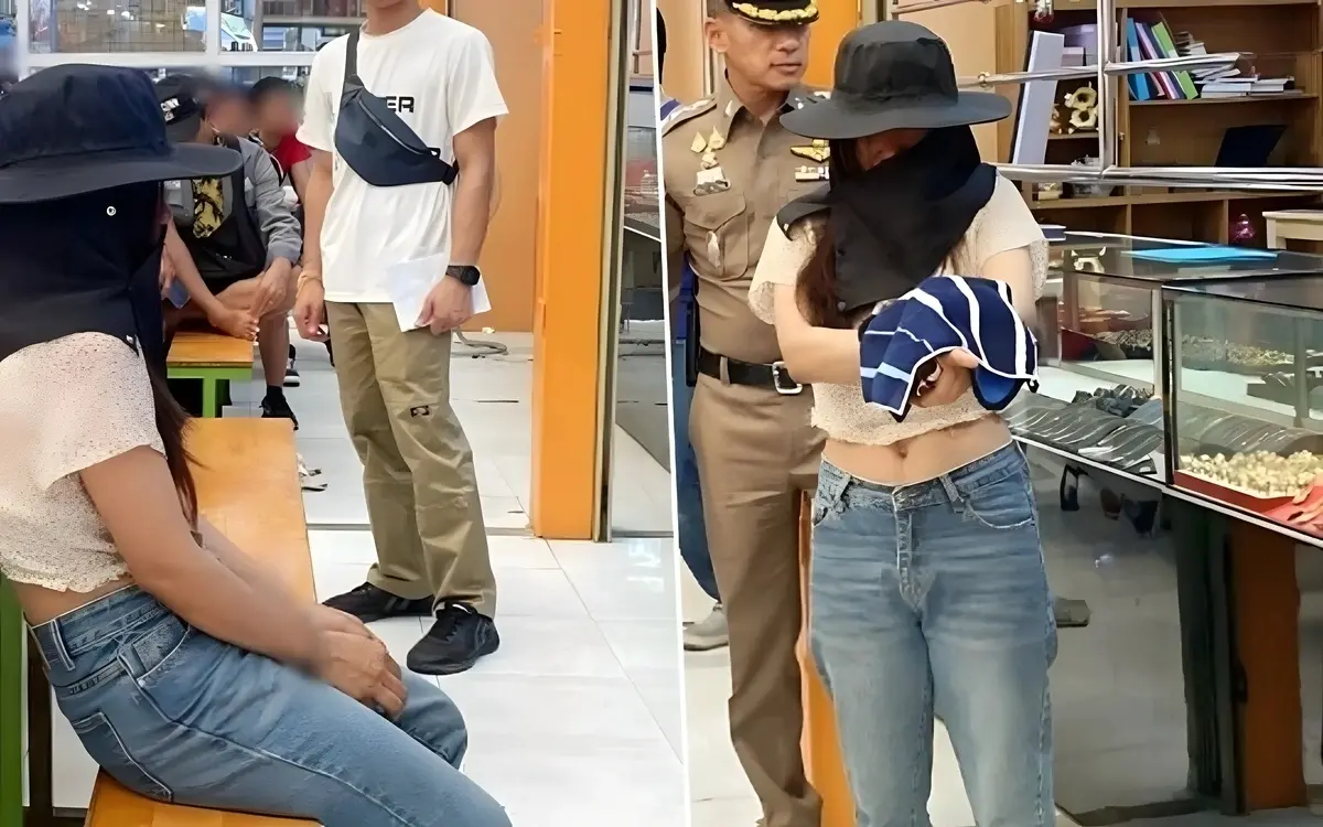 Ausländerin beim Halskettendiebstahl in Samut Prakan erwischt – Ein verzweifelter Akt oder geplanter Raub?