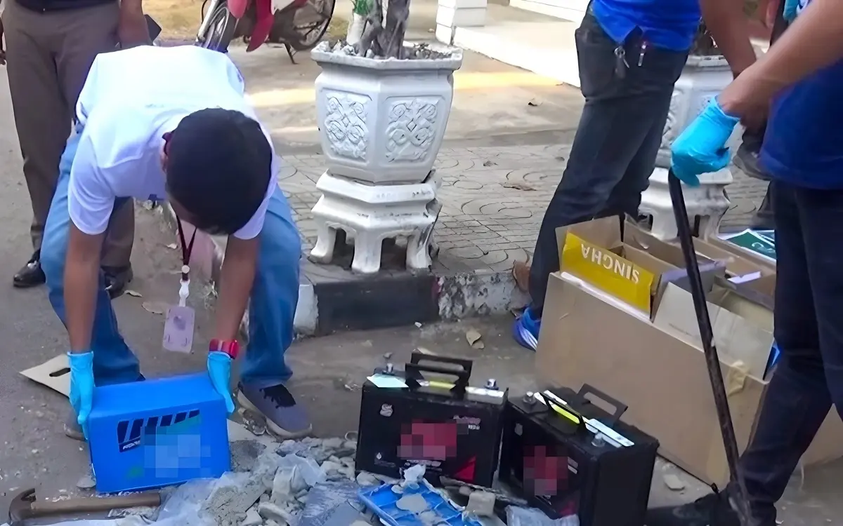 Thailändische Behörden sichern 120 kg Heroin in Autobatterien und arrestieren Verdächtigen in Nong Khai