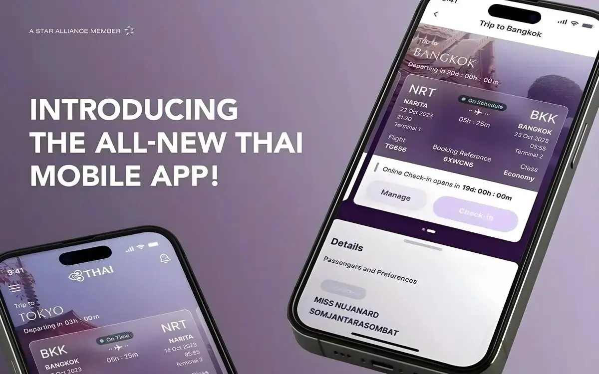 Bessere Mobile App für Thai Airways veröffentlicht