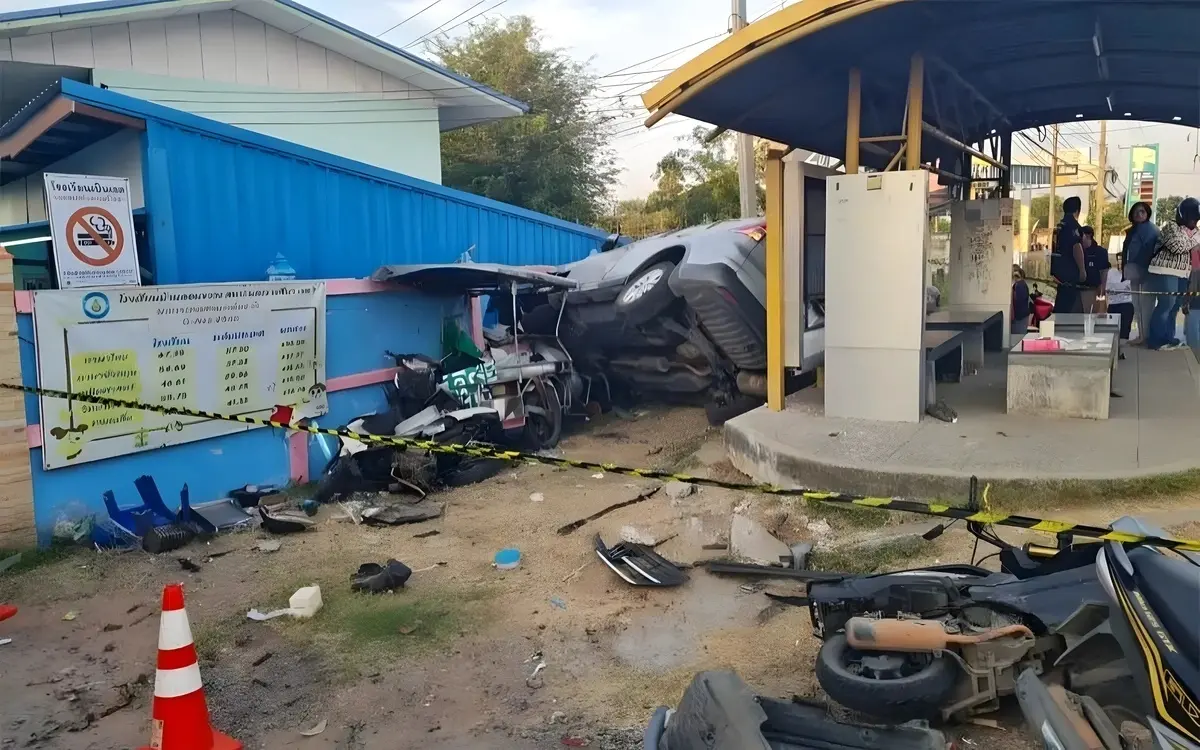 Tragischer Unfall in Nakhon Ratchasima: Betrunkener Fahrer tötet Polizisten und verletzt mehrere Menschen