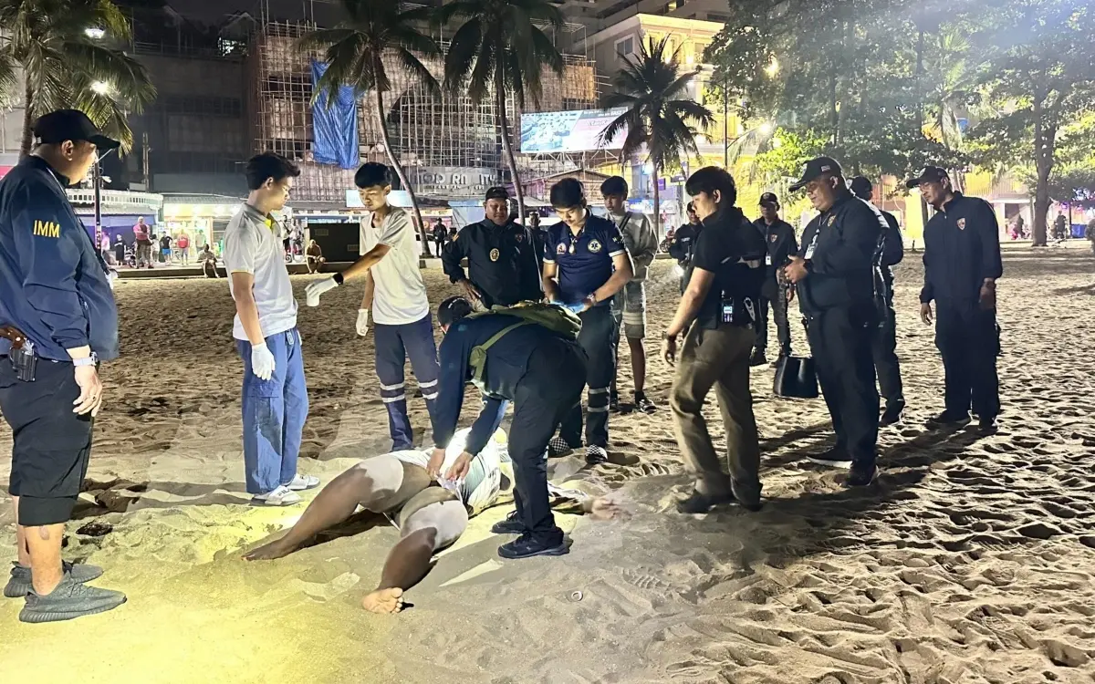Intensive Verfolgungsjagd endet mit Festnahme einer Frau aus Uganda mit 603 Tagen Visumüberschreitung am Strand von Pattaya