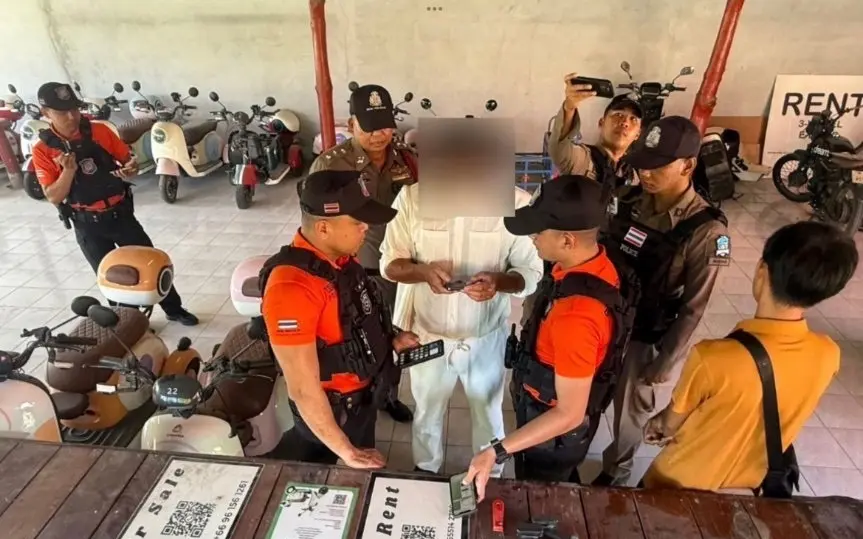 Kanadier auf Koh Phangan verhaftet: Illegaler Roller-Verleih aufgeflogen
