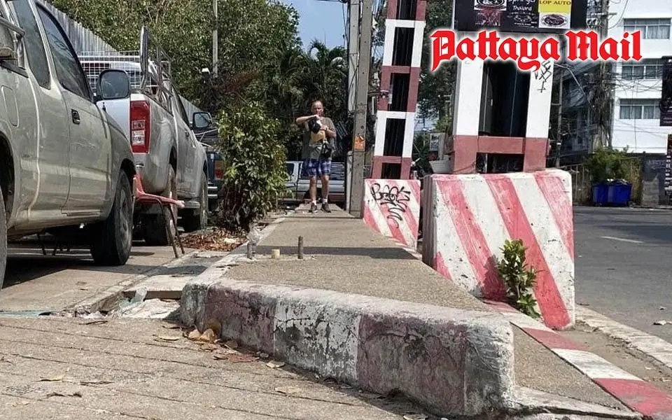 Knöchelbruchgefahr! Dringende Reparaturen gefordert: Pattayas gefährliche Bürgersteige gefährden Fußgänger