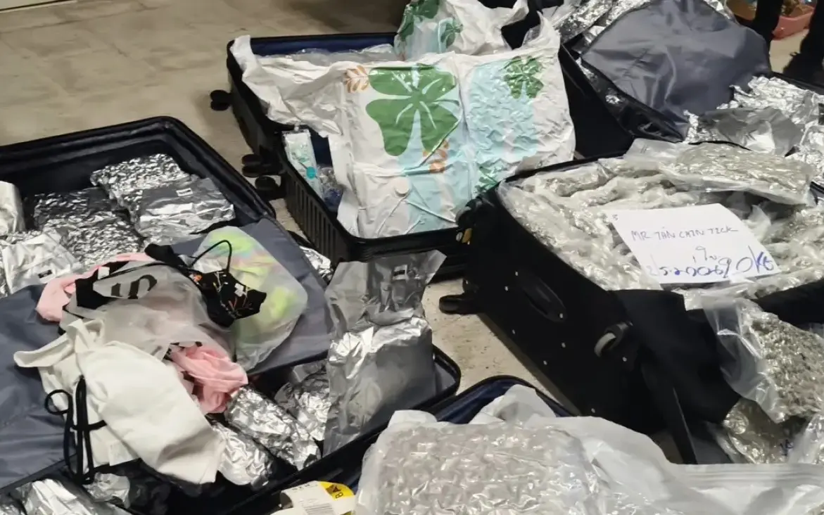 Massive Cannabisbeschlagnahmung am Flughafen Samui: Vier Ausländer festgenommen