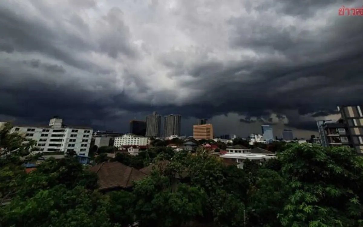 Meteorologische Abteilung: Das Wetter von morgen: starker Regen, starker Wind, 39 Provinzen betroffen, Bangkok schwer getroffen