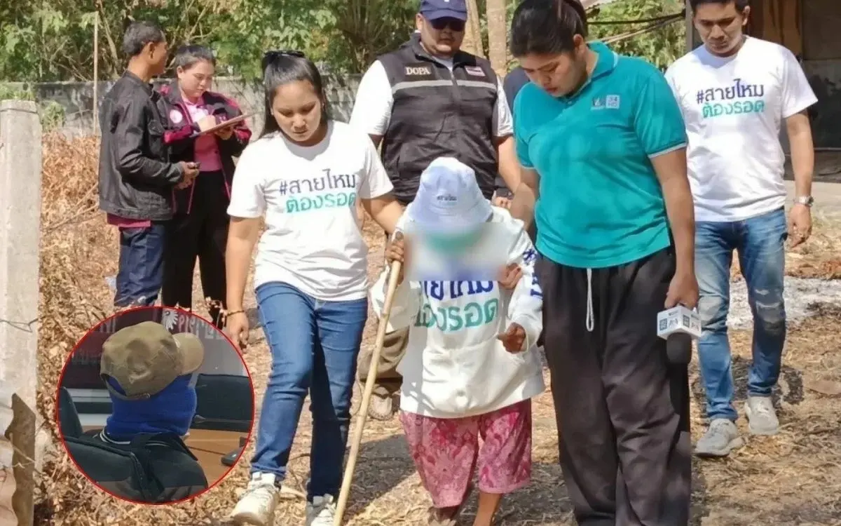 Nakhon Ratchasima: Drogensüchtiger verhaftet nach sexueller Belästigung seiner ehemaligen 80-jährigen Schwiegermutter