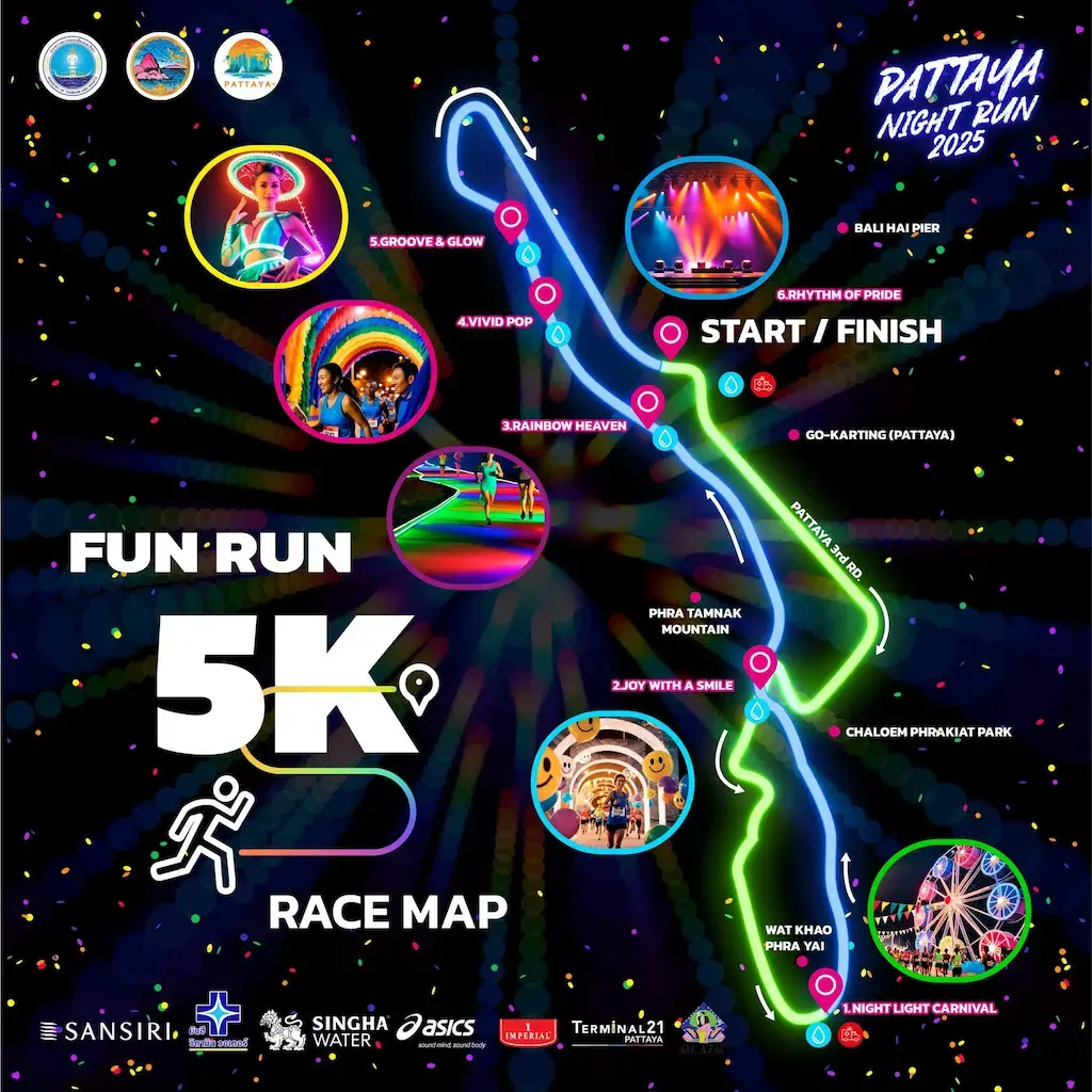 Pattaya Night Run 2025: Bunter Lauf zum Pride Month