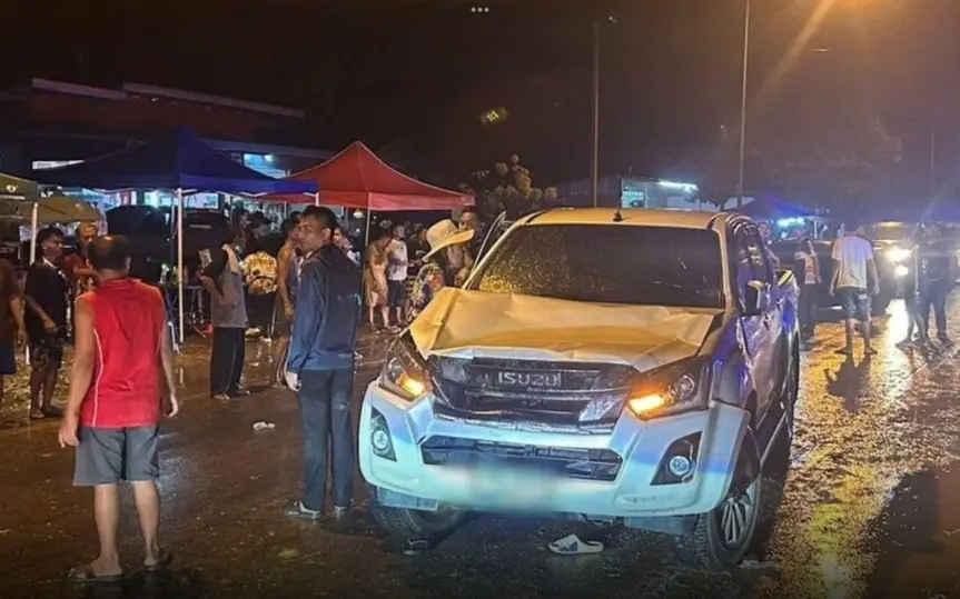 Skandal nach Songkran-Unfall: Betrunken in Menge gefahren – Nur Kaution