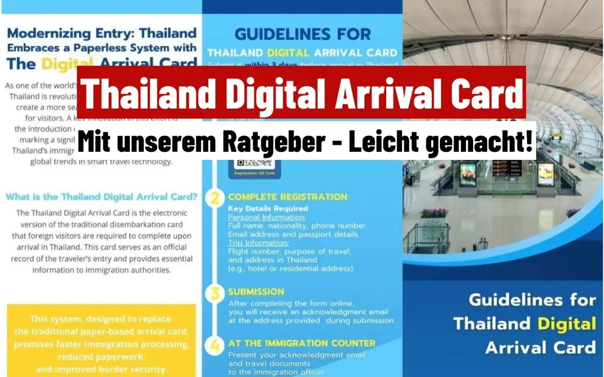 Stressfrei nach Thailand: So klappts mit der TDAC – Expats aufgepasst