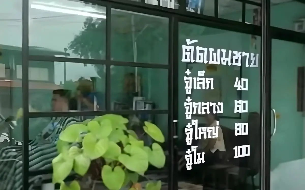 Thailändischer Friseur erobert die sozialen Medien mit witziger Preisliste basierend auf Penisgröße – Video