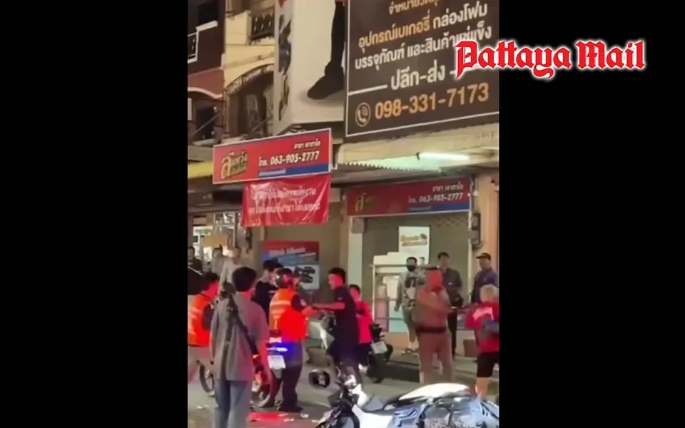 Unfall-Skandal in Pattaya:-Fahrer attackiert Opfer – Polizei schreitet ein