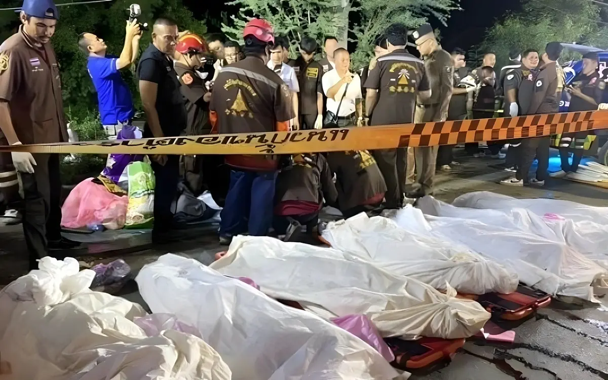 Verfolgungsjagd endet tödlich: Sieben Tote in Thailand