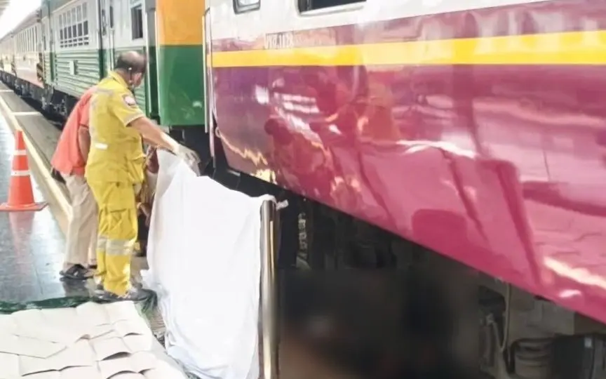 Zugunglück am Bahnhof Bangkok: Ein Toter, ein Schwerverletzter