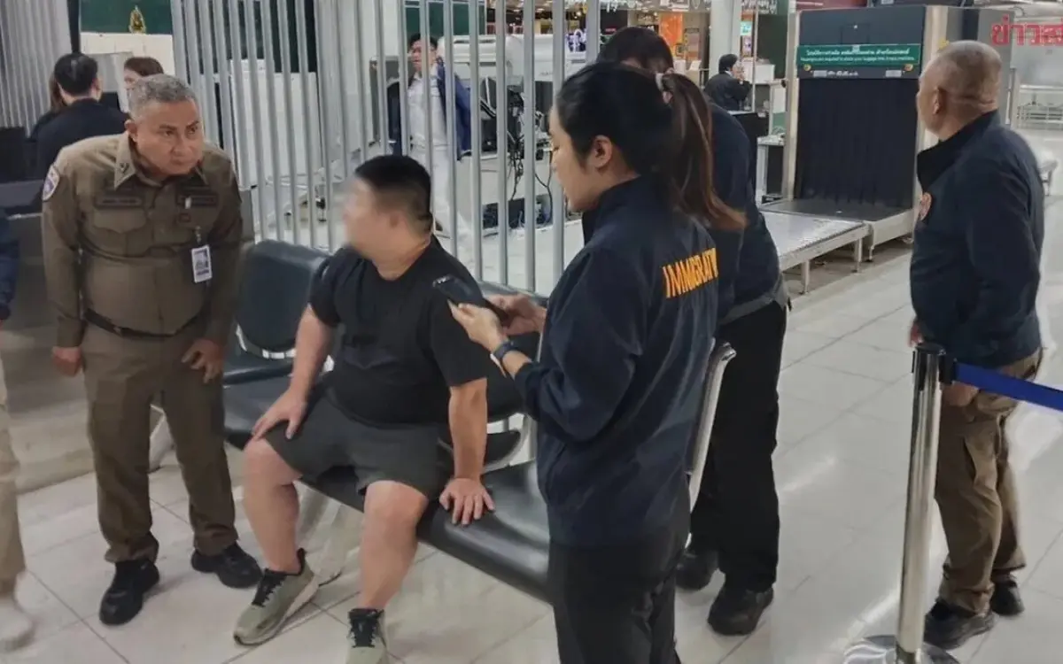 10 Mio. Baht Beute: Polizei stoppt flüchtigen Chinesen am Airport