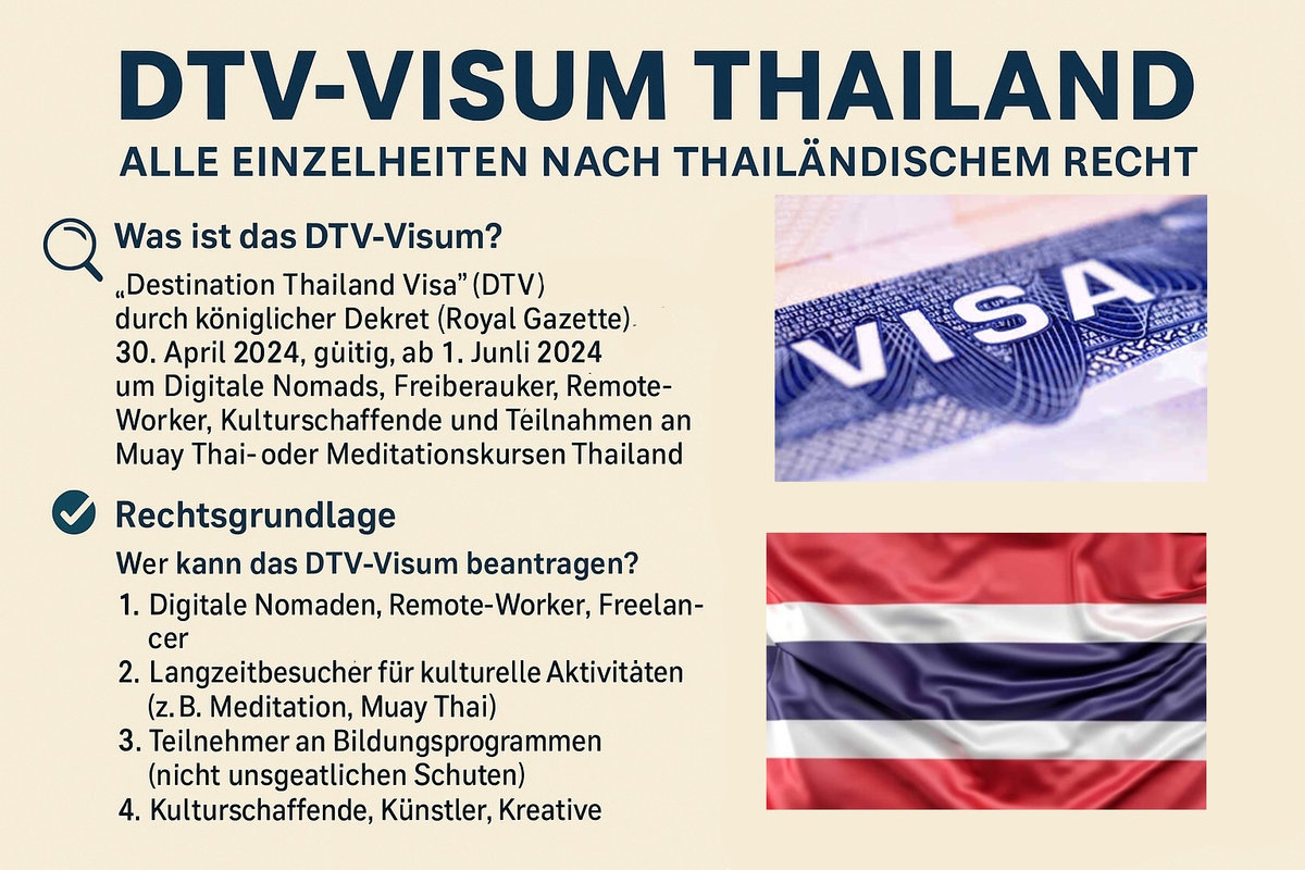 Thailand Visa 2025: (DTV) – Ein Leitfaden für digitale Nomaden