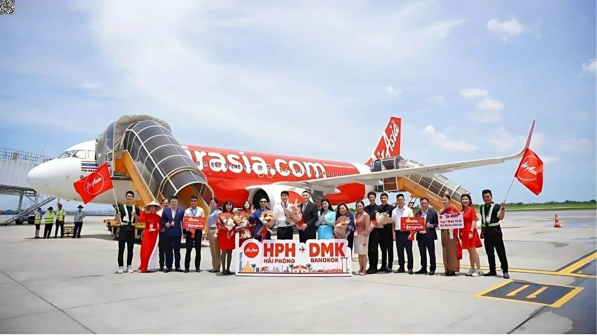 AirAsia startet neue Direktverbindung zwischen Bangkok und Hai Phong