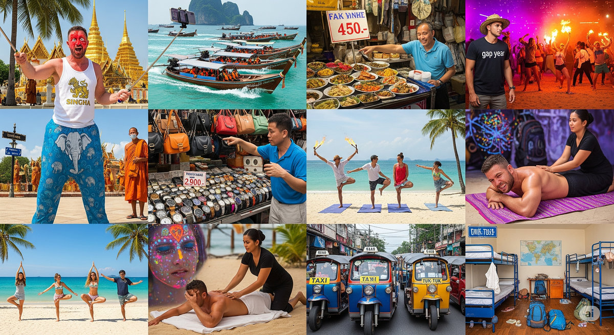Backpacker-Bingo Thailand: 50 peinliche Momente, die JEDER Tourist hat