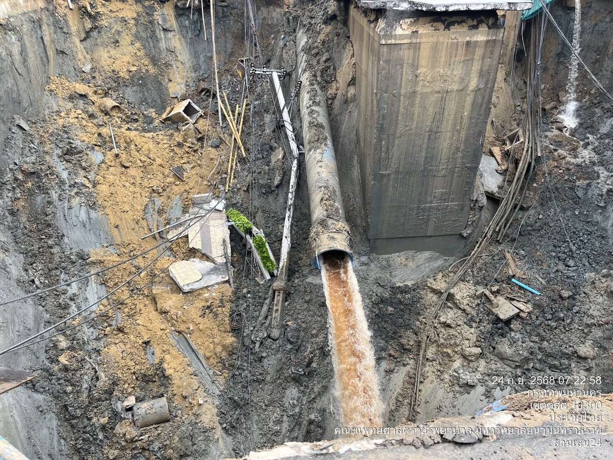 Bangkok: Sinkloch wächst weiter