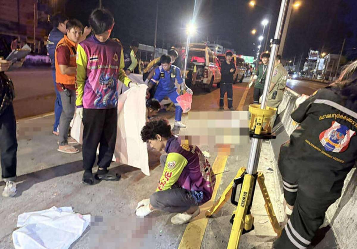 Chiang Mai: Brite von drei Autos überfahren