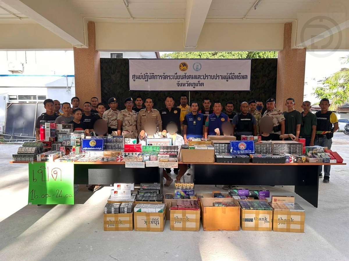 Phuket-Razzia: Illegale Zigaretten – Fünf Festnahmen