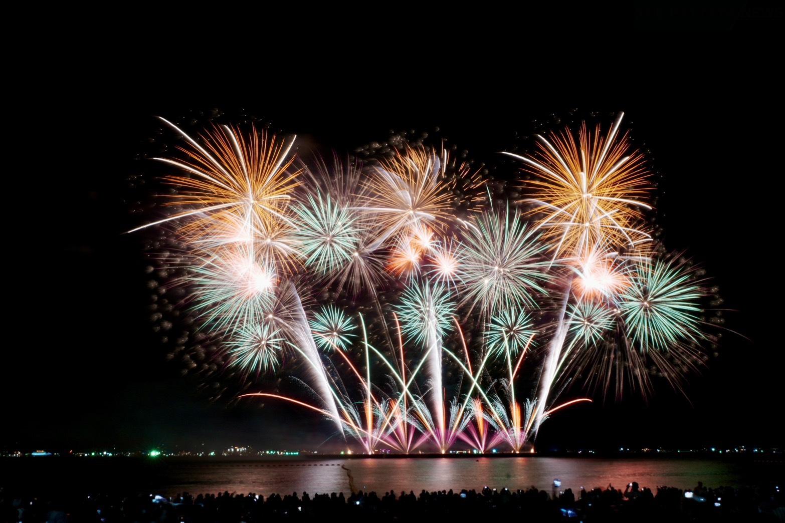 Feuerwerksfestival 2025 – Strand zu voll