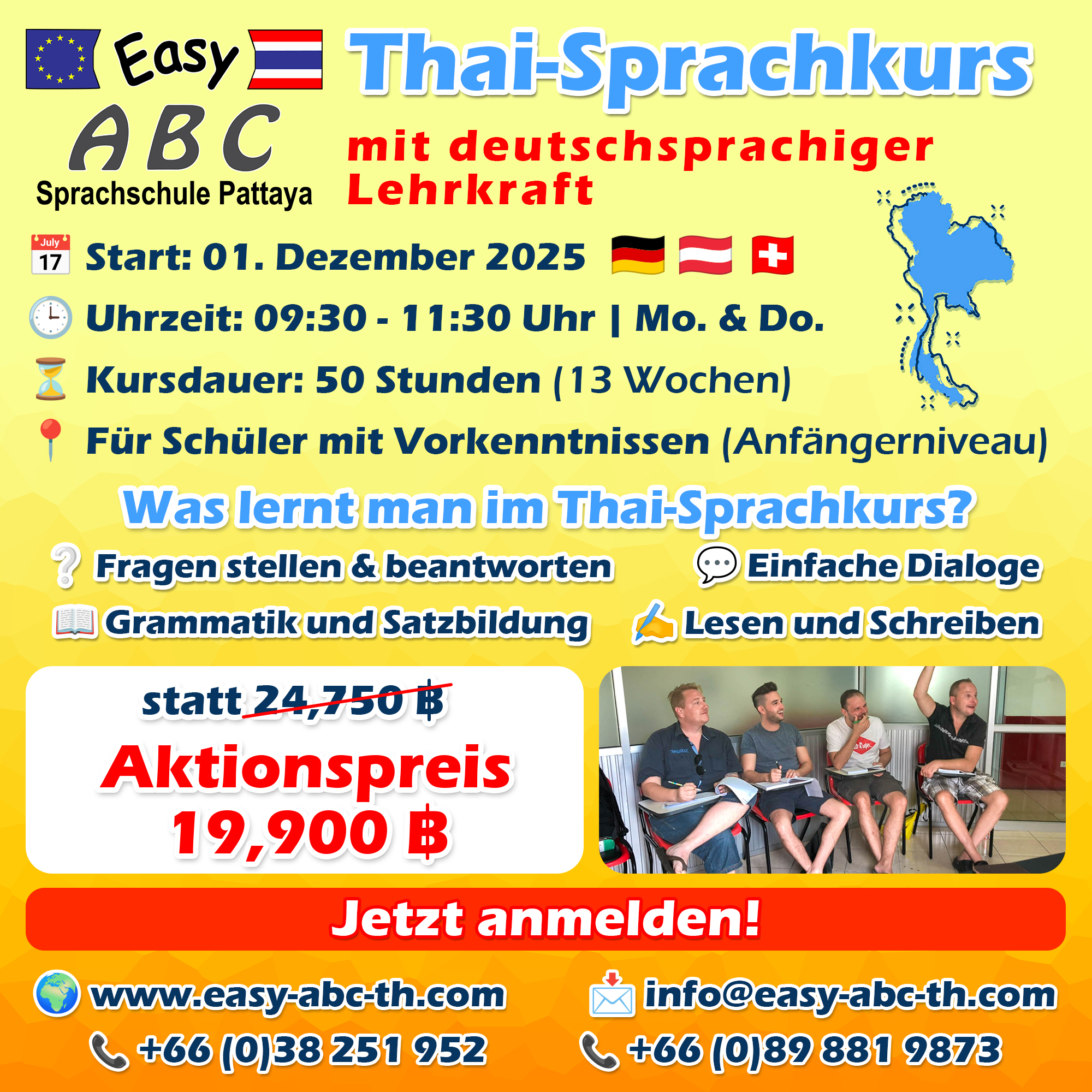 Thai lernen leicht gemacht – Jetzt in Pattaya!