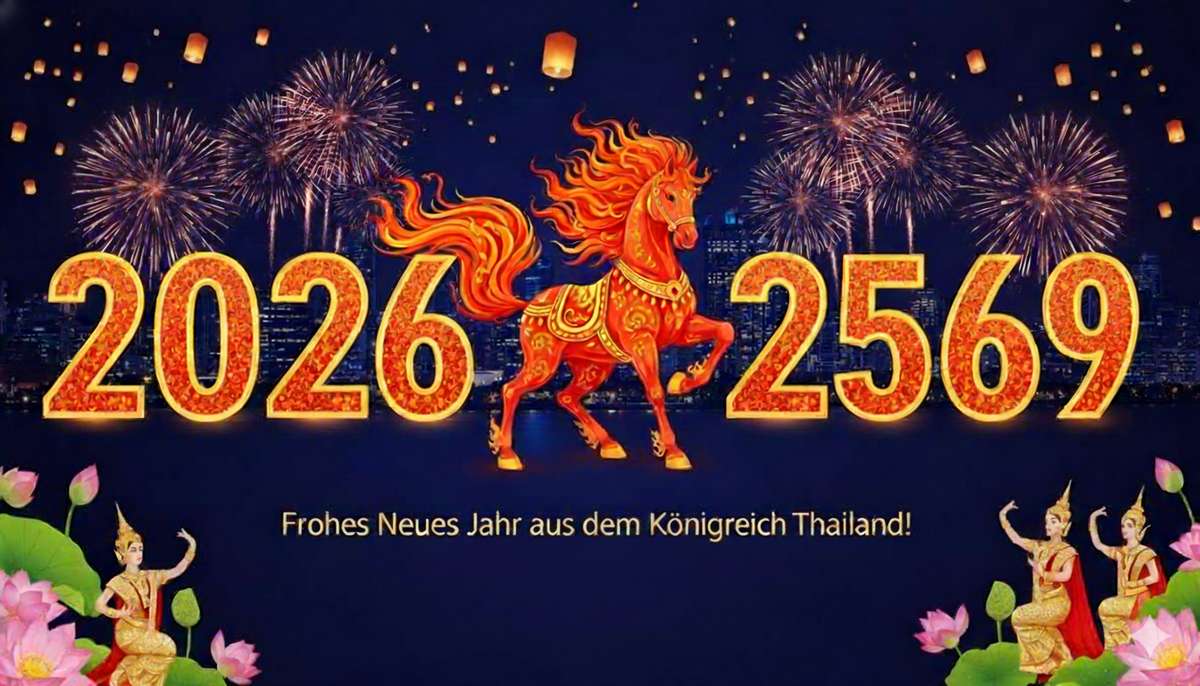 Frohes neues Jahr 2026 – Thailand begrüßt das Jahr 2569