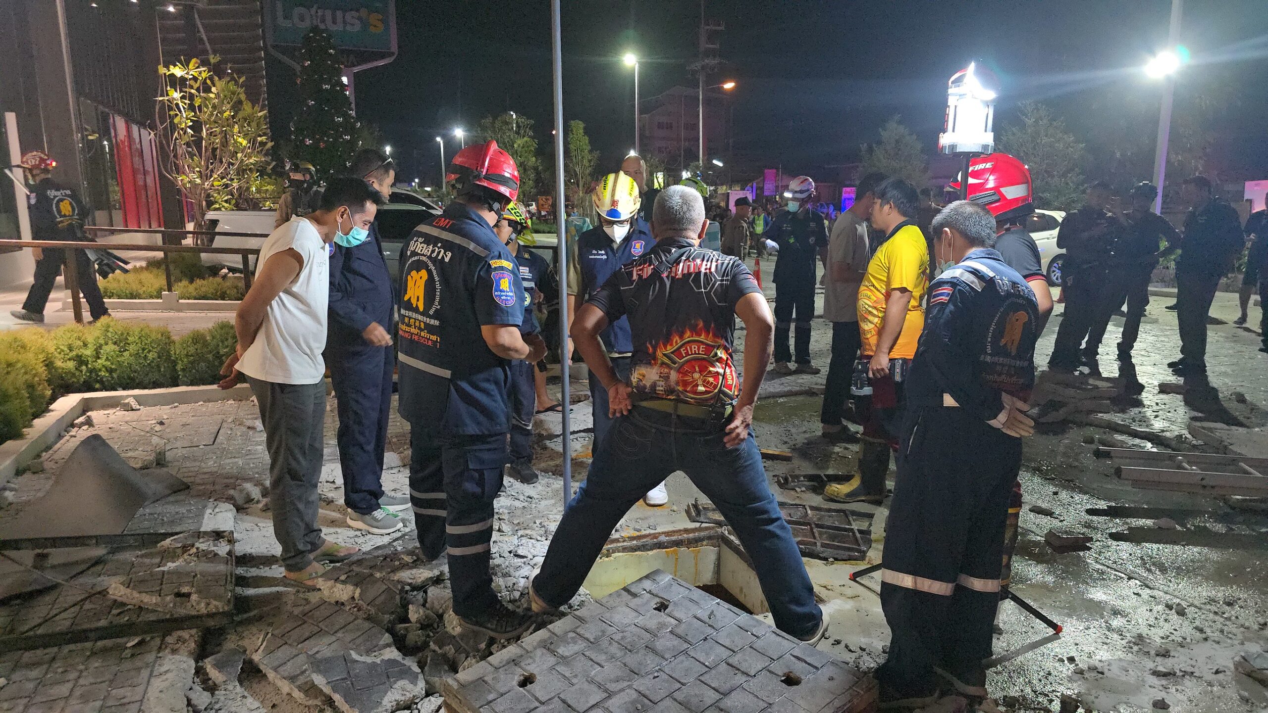 Tödliche Explosion vor Supermarkt