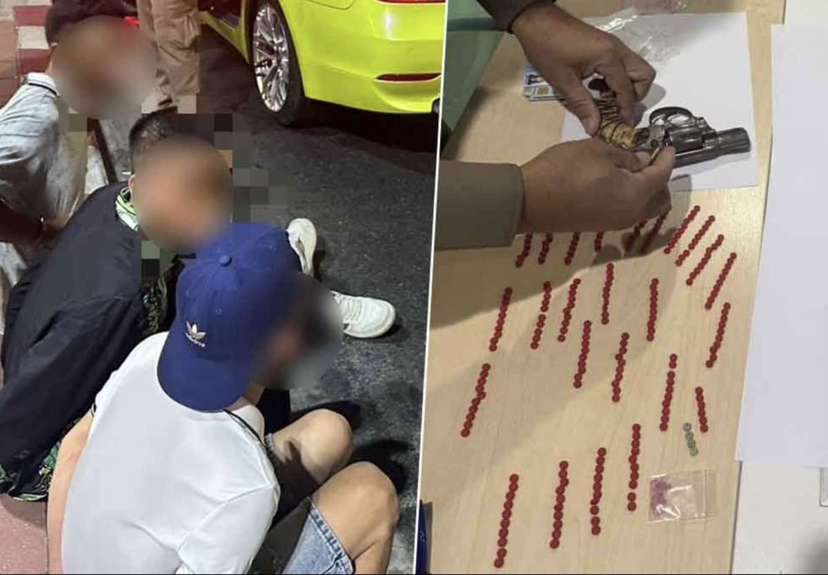 Drei Vietnamesen mit Waffen und Drogen gefasst