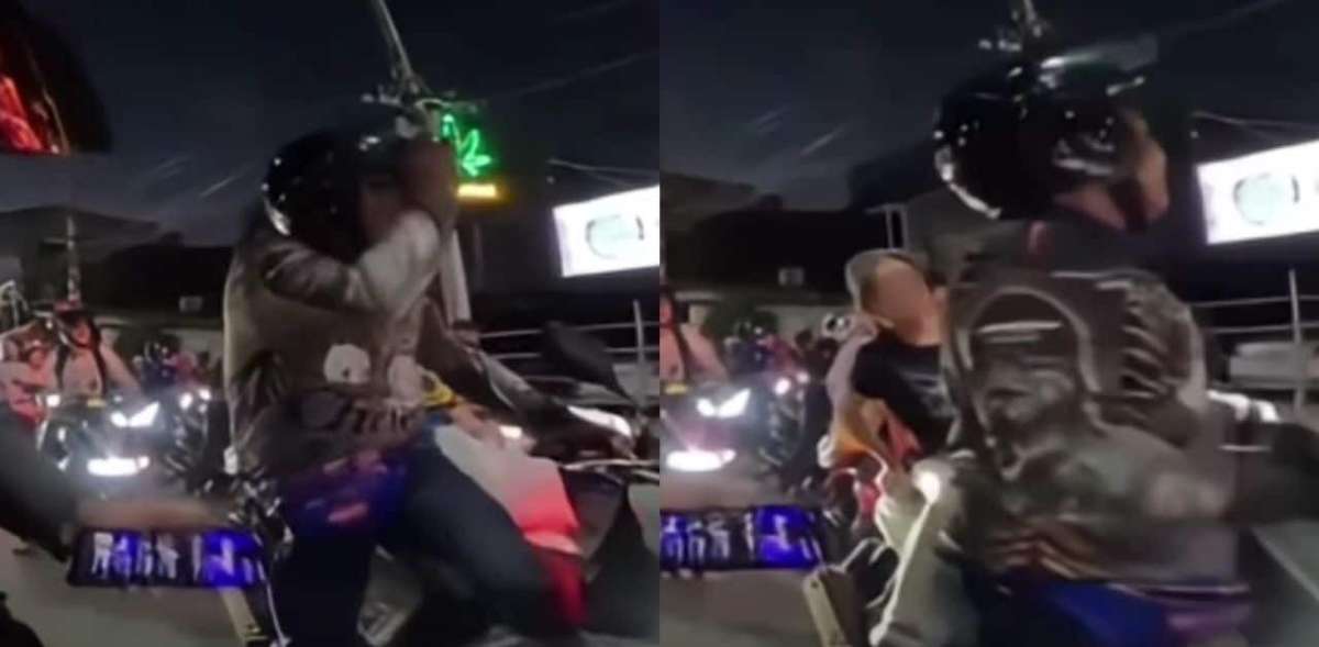 Motorrad-Zoff im Stau schockiert Netz (Video)