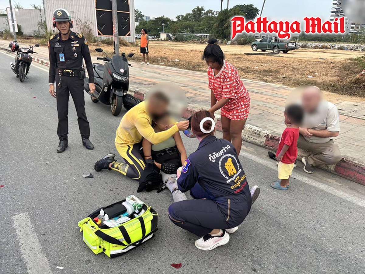 Motorradcrash in Pattaya – Zwei Touristen verletzt