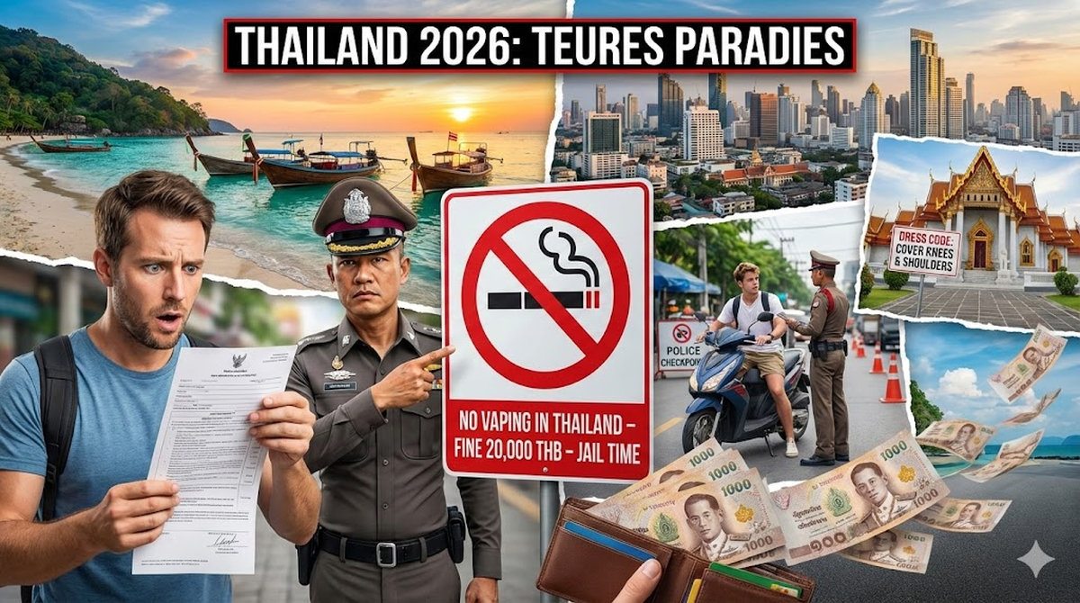 Thailand 2026: 6 Fallen, die Urlauber teuer bezahlen