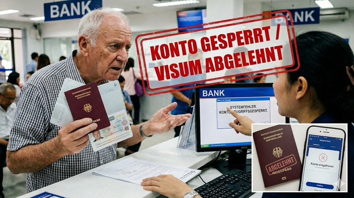 Warnung: Guthaben eingefroren, Visa abgelehnt?