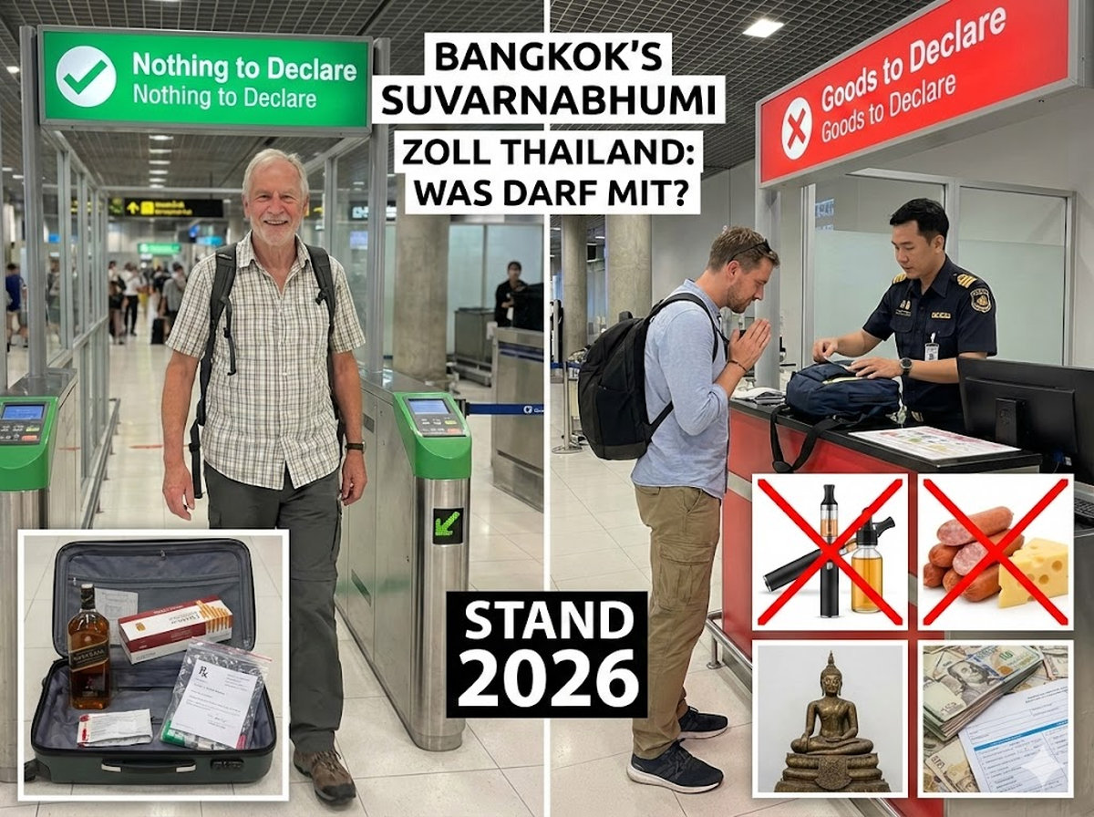 Zollkontrolle Bangkok: Was ist erlaubt?
