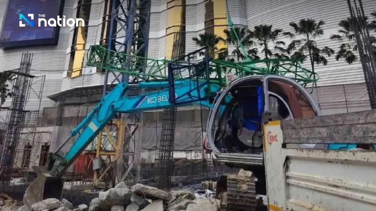 Bangkok: Kran stürzt auf Baustelle – Zwei Bauarbeiter verletzt