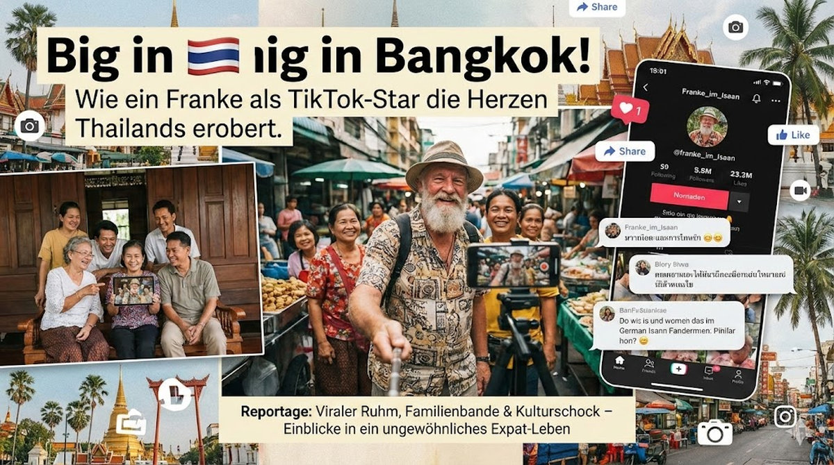 Deutscher Rentner – Tiktok-Star im Isaan