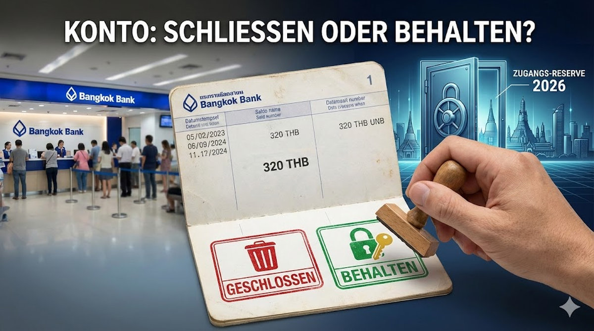 Inaktive Konten in Thailand: Schließen oder behalten?