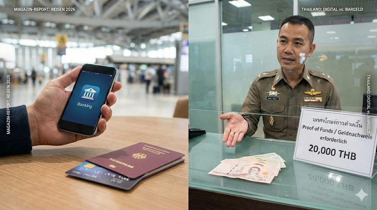 Thailand Einreise 2026: Ohne Bargeld raus?