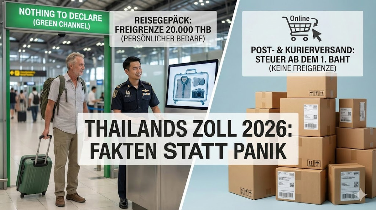 Thailands neue Zollregel: Was wirklich gilt