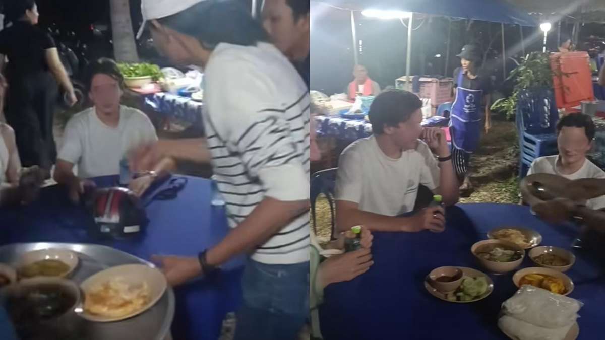 Touristen verwechseln Trauerfeier mit Restaurant (Video)