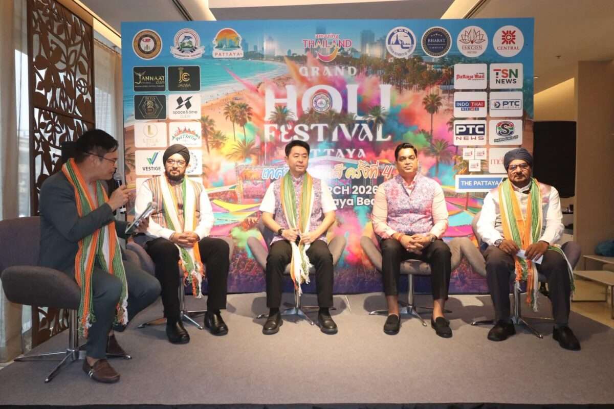 Pattaya feiert Holi 2026 – Farbenfest am Strand