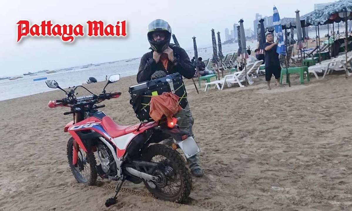 Pattaya: Mit Motorrad über den Strand – Nur Verwarnung!