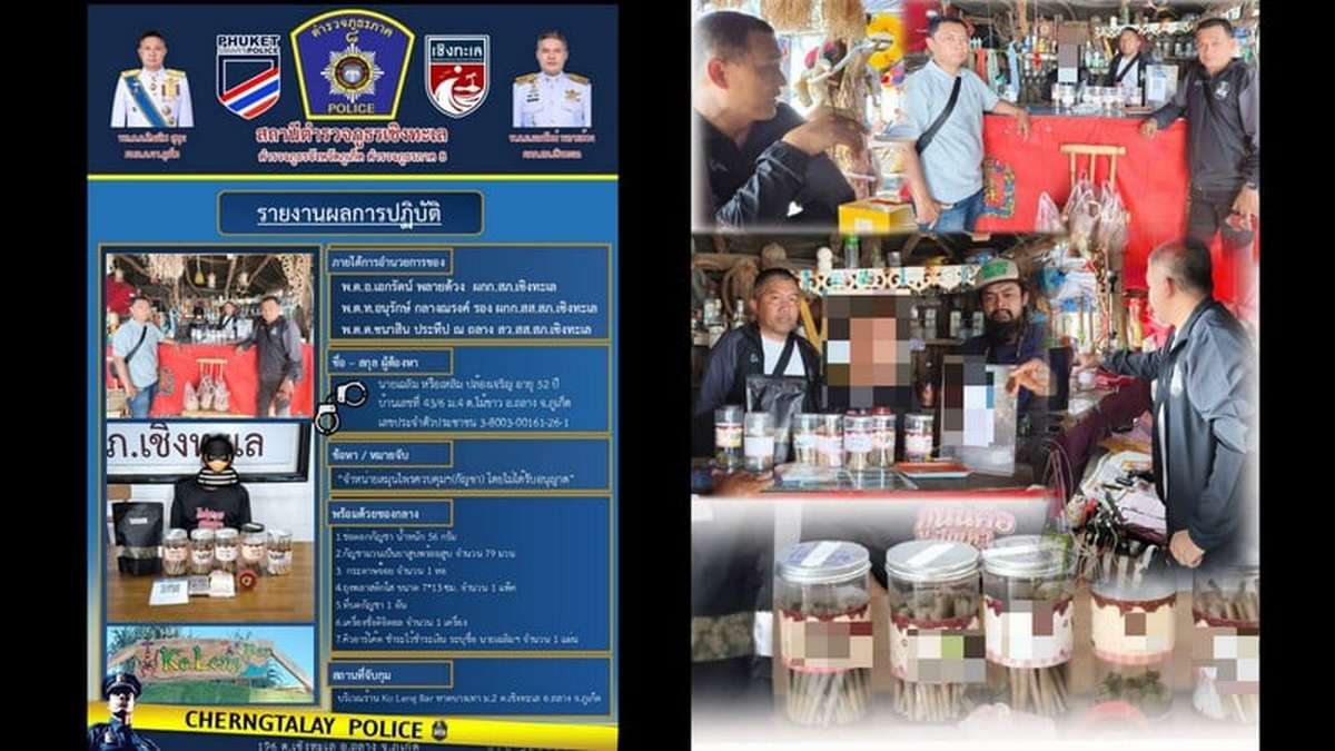 Phuket-Polizei greift durch: Cannabis-Razzia am Strand