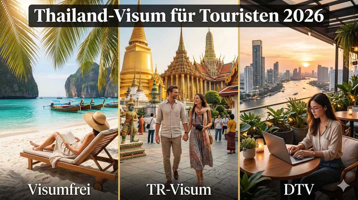 Thailand für Touristen 2026: Visumfrei oder Visum?