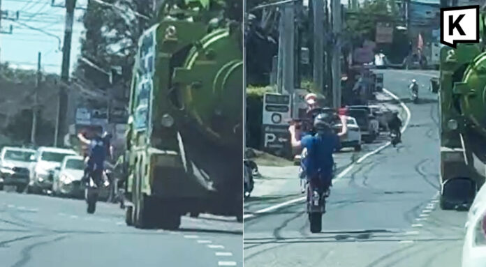 Tourist in Phuket sorgt für Aufregung mit gefährlichem Wheelie