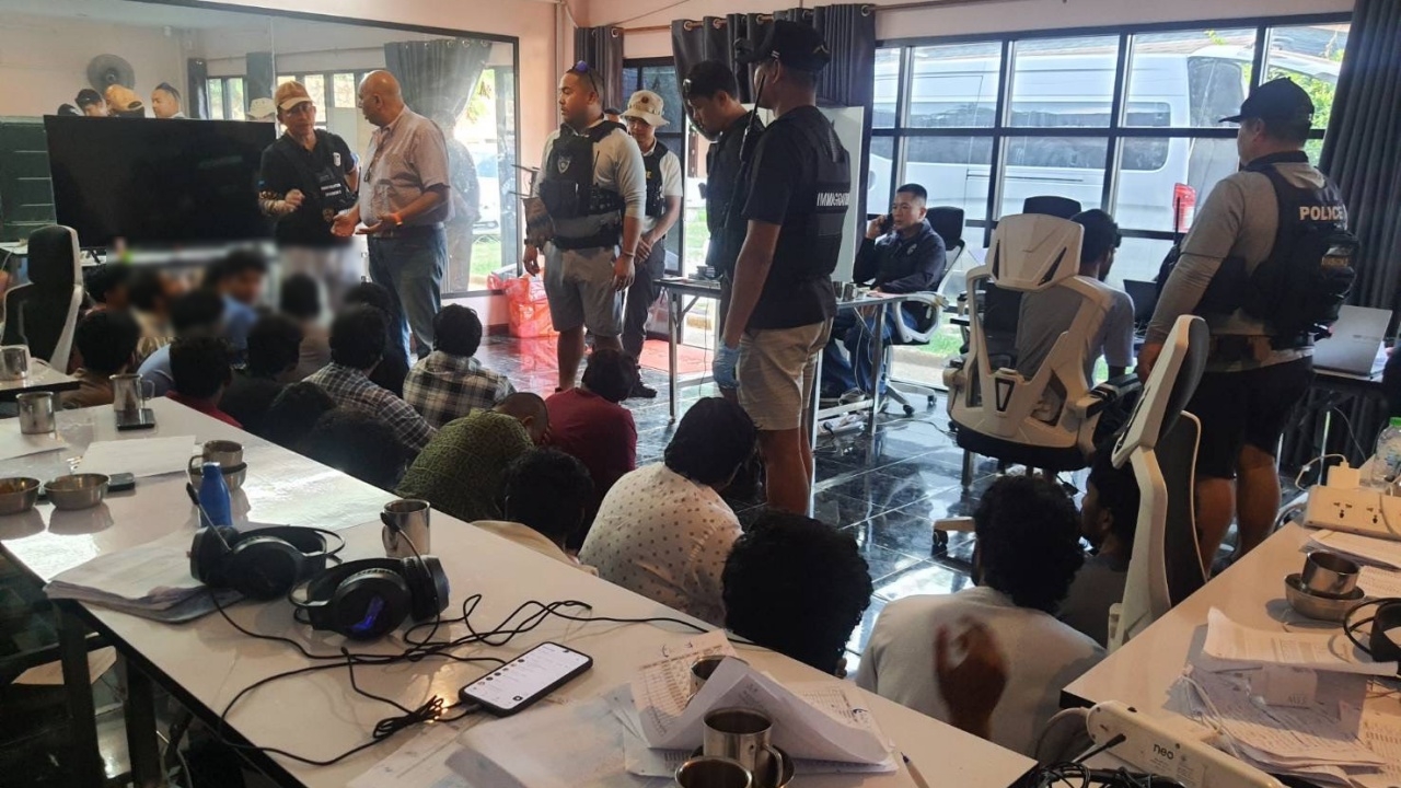 Indische Gang in Pattaya: 25 Festnahmen und 700 Millionen Baht Umsatz