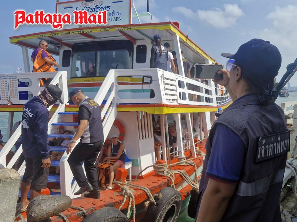 Sicherheitsinspektion am Bali Hai Pier in Pattaya durchgeführt