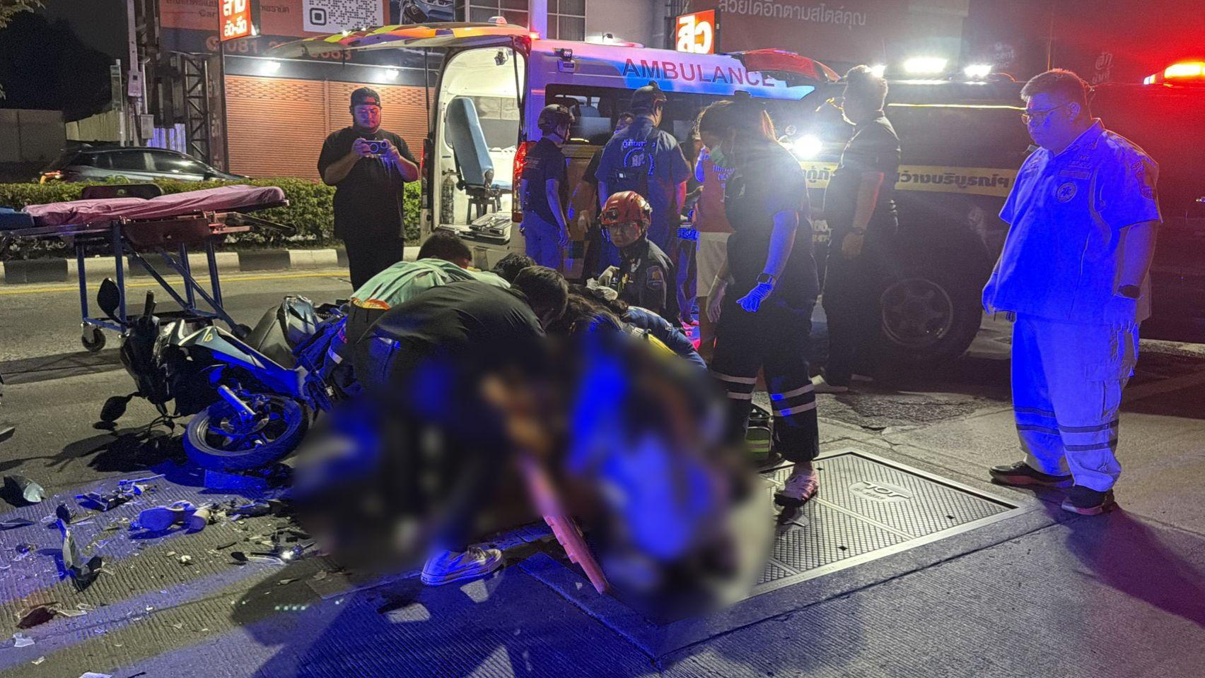 Motorradunfall in Pattaya: Zwei Kinder verletzt, Fahrerin alkoholisiert