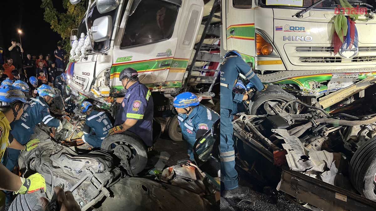 Horror-Crash: Ehepaar stirbt bei Unfall in Nonthaburi